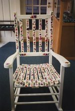 Chair with flowers